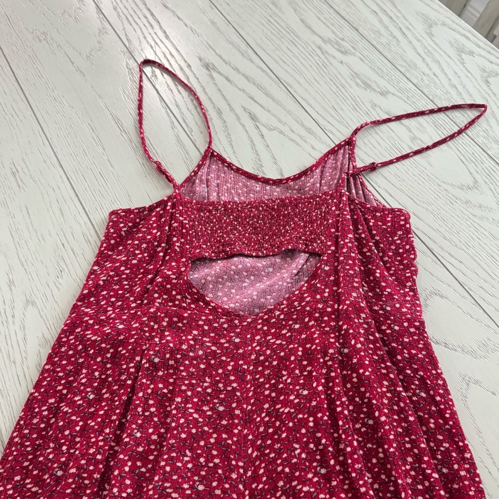 Hem & Thread Red And White Patterned Jumpsuit - image 7